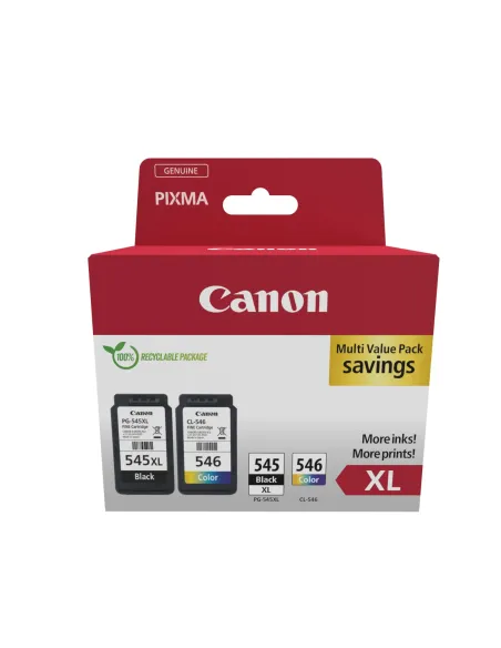 Canon 8286B012 cartucho de tinta 2 pieza(s) Original Alto rendimiento (XL) Negro, Cian, Magenta, Amarillo