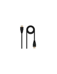 Cable HDMI 2.0 4K Nanocable 10.15.3800/ HDMI Macho - HDMI Macho/ 50cm/ Negro