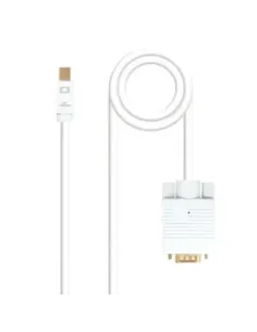 Cable nanocable conversor mini dp a vga mini dp - m -  vga - m blanco 3.0 m