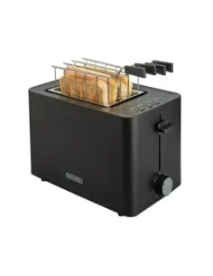 Tostadora bourgini con accesorios sandwich color negro 140402