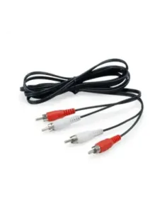 Cable 2x rca equip 2.5m - macho -  macho - negro
