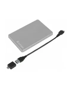 Disco duro externo verbatin store n go alu slim 1tb 2.5 pulgadas usb 3.2