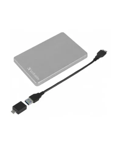 Disco duro externo verbatin store n go alu slim 1tb 2.5 pulgadas usb 3.2