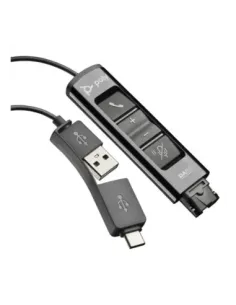 Adaptador qd a usb tipo a - usb tipo c poly da75 15cm -  negro