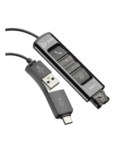 Adaptador qd a usb tipo a - usb tipo c poly da75 15cm -  negro