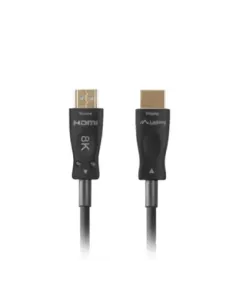 Cable hdmi aoc lanberg v2.1 m - m optico activo 8k 60hz 80m negro