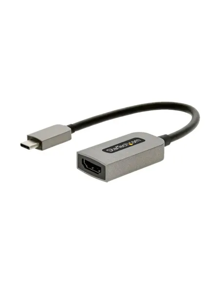 Adaptador usb tipo c a hdmi 4k uhd startech 13cm - macho - hembra - gris