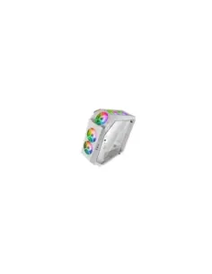 Caja ordenador mars gaming mc51 premium blanco atx 2 x usb 3.0 5 x 120mm argb