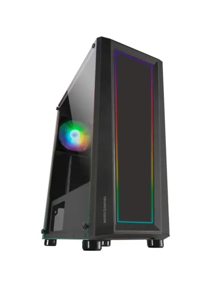 Caja ordenador mars gaming mcart negro atx 1 x usb 3.0 2 x usb 2.0 1 x 120mm frgb