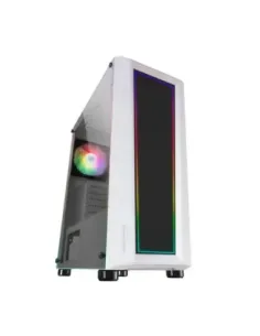 Caja ordenador mars gaming mc - art atx argb cristal templado blanco