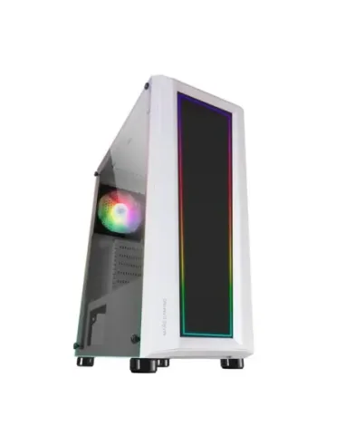 Caja ordenador mars gaming mc - art atx argb cristal templado blanco