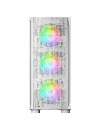 Caja ordenador mars gaming mc - kx blanco e - atx 1 x usb 3.0 2 x usb 2.0 5 x 120mm argb