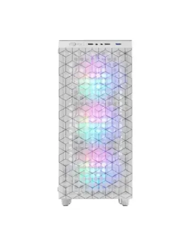Caja ordenador mars gaming mcmagw atx rgb cristal templado blanco
