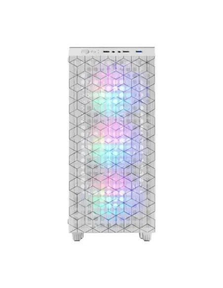 Caja ordenador mars gaming mcmagw atx rgb cristal templado blanco