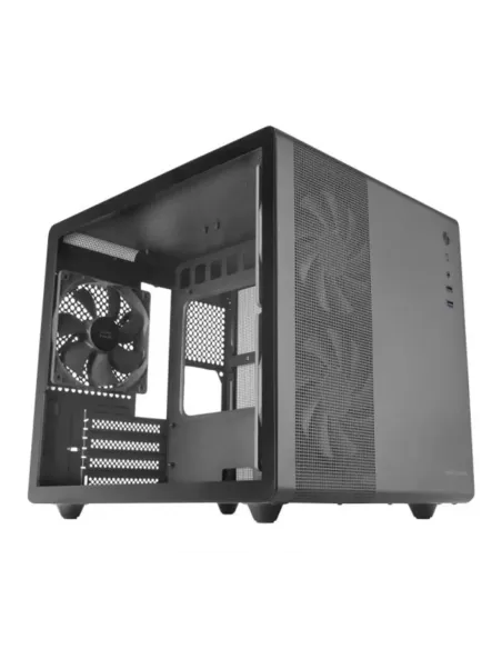 Caja ordenador mars gaming mcmpro matx cristal templado negro