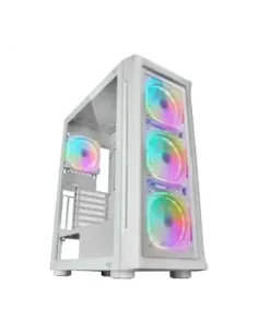 Caja ordenador mars gaming mc - neo e - atx cristal templado blanco