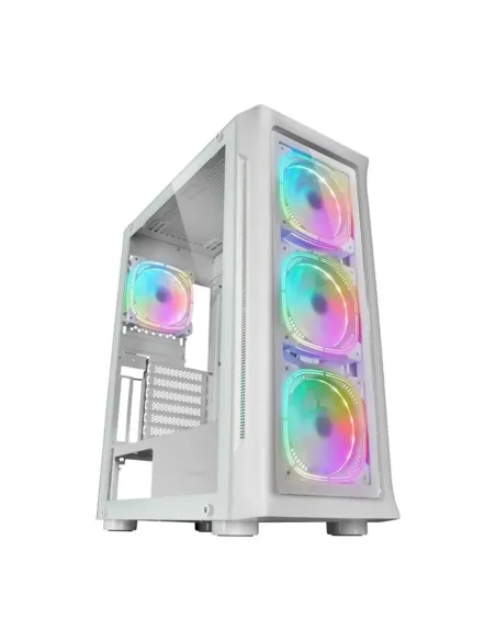 Caja ordenador mars gaming mc - neo e - atx cristal templado blanco