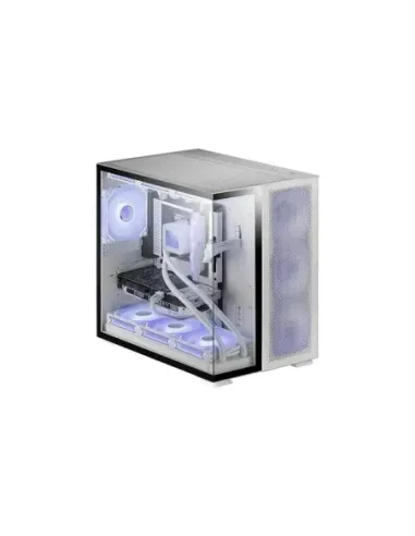 Caja ordenador mars gaming mcnova2 e - atx argb cristal templado blanco
