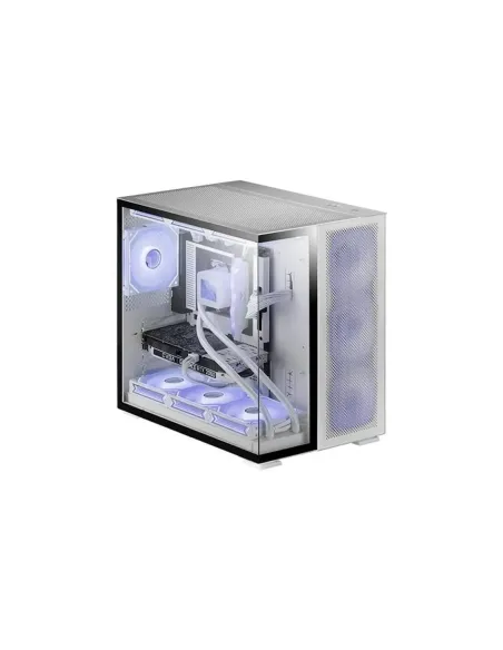Caja ordenador mars gaming mcnova2 e - atx argb cristal templado blanco