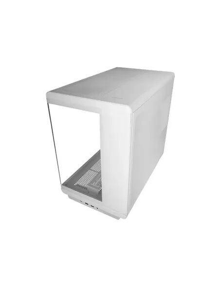 Caja ordenador mars gaming mcrev atx argb cristal templado blanco