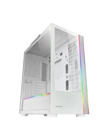 Caja ordenador mars gaming mcult e - atx cristal templado blanco