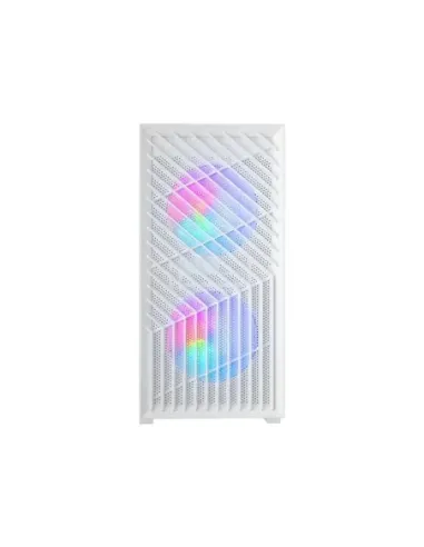 Caja ordenador mars gaming mcvortexw matx frgb cristal templado blanca