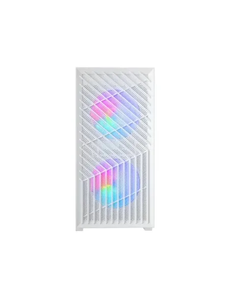 Caja ordenador mars gaming mcvortexw matx frgb cristal templado blanca