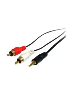 Cable mini jack a rca startech 0.92m -  macho - macho -  negro