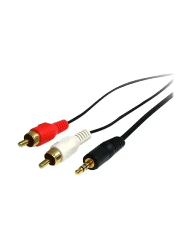 Cable mini jack a rca startech 0.92m -  macho - macho -  negro