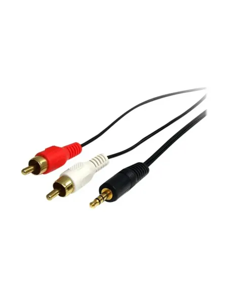 Cable mini jack a rca startech 0.92m -  macho - macho -  negro