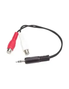 Cable mini jack 3.5mm startech 0.15m -  macho - hembra