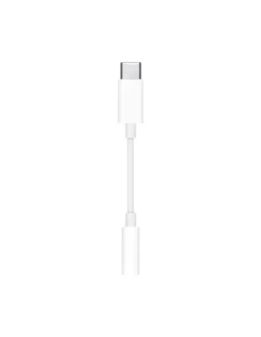 Cable usb tipo c a jack 3.5mm apple macho - hembra blanco