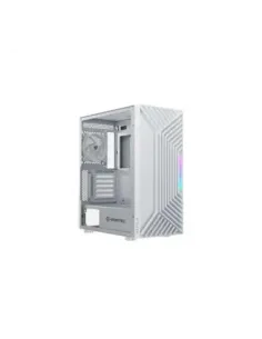 Caja ordenador gaming nfortec nervia atx argb cristal templado blanca
