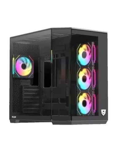 Caja ordenador gaming nfortec pulsar atx argb cristal templado negra