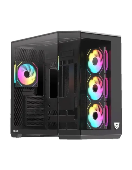 Caja ordenador gaming nfortec pulsar atx argb cristal templado negra