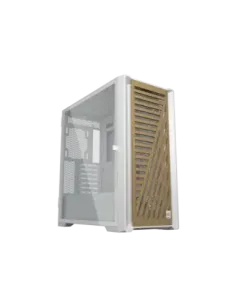 Caja ordenador phoenix gaming artisan noble blanca frontal de madera atx filtros antipolvo tipo c