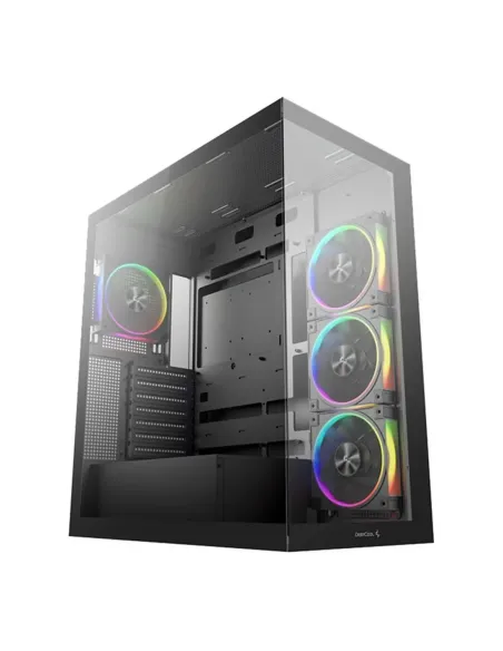 Caja ordenador gaming atx deepcool cg580v2 cristal templado negro