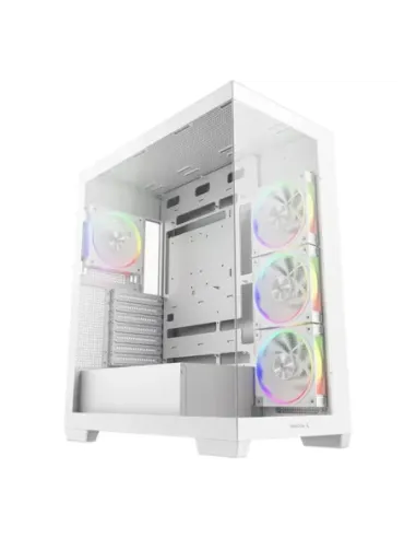 Caja ordenador gaming atx deepcool cg580v2 cristal templado blanca