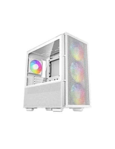 Caja ordenador gaming deepcool ch560 rgb e - atx cristal templado blanca