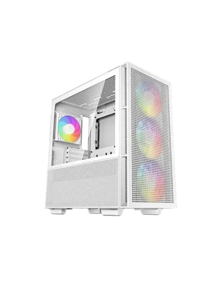 Caja ordenador gaming deepcool ch560 rgb e - atx cristal templado blanca