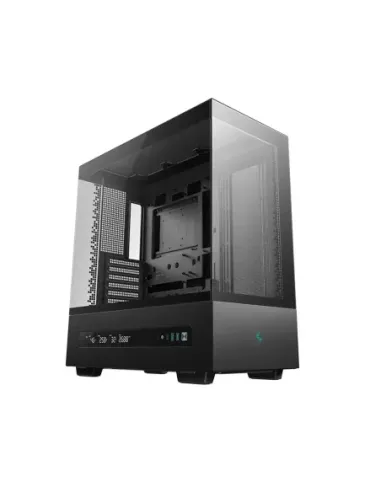 Caja ordenador gaming deepcool atx ch690 cristal templado negra