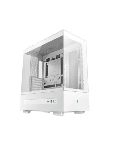 Caja ordenador gaming deepcool atx ch690 cristal templado blanca