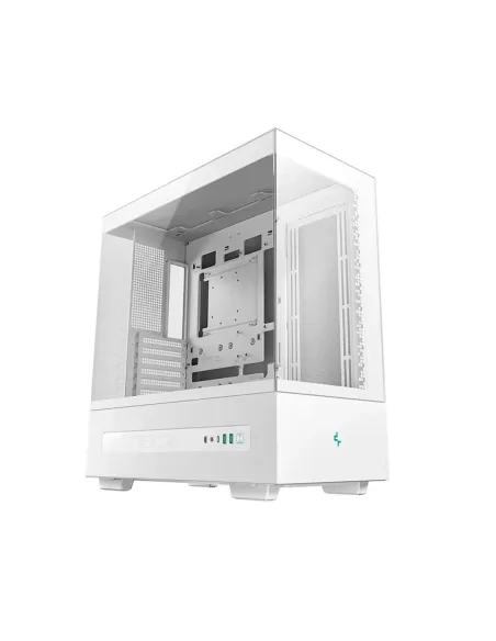 Caja ordenador gaming deepcool atx ch690 cristal templado blanca
