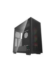 Caja ordenador gaming deepcool e - atx morpheus argb cristal templado negro