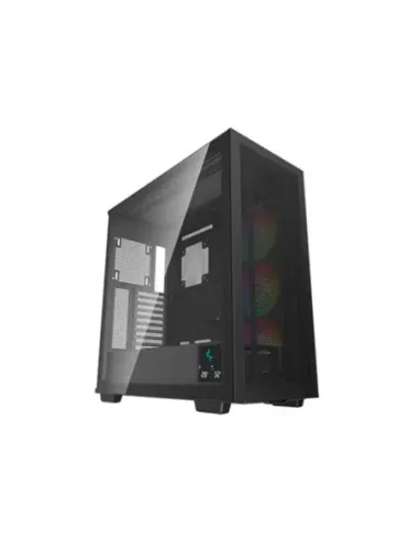 Caja ordenador gaming deepcool e - atx morpheus argb cristal templado negro