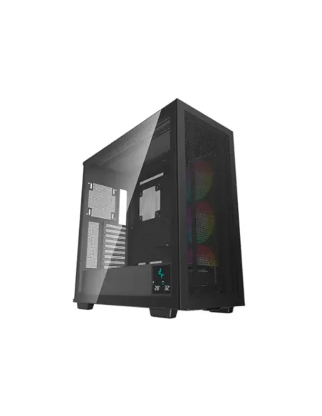 Caja ordenador gaming deepcool e - atx morpheus argb cristal templado negro