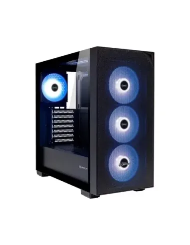 Caja ordenador gaming unykach revelat mesh atx argb cristal templado negra