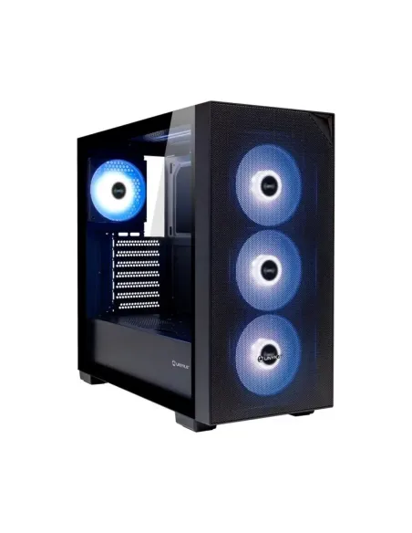Caja ordenador gaming unykach revelat mesh atx argb cristal templado negra