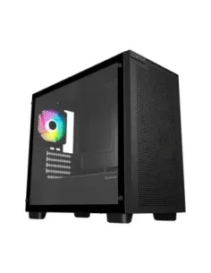 Caja ordenador gaming unykach revelat mesh edge matx argb crital templado negra