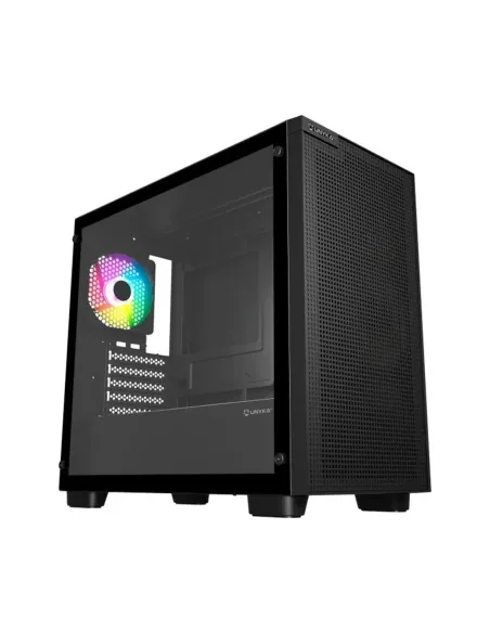 Caja ordenador gaming unykach revelat mesh edge matx argb crital templado negra